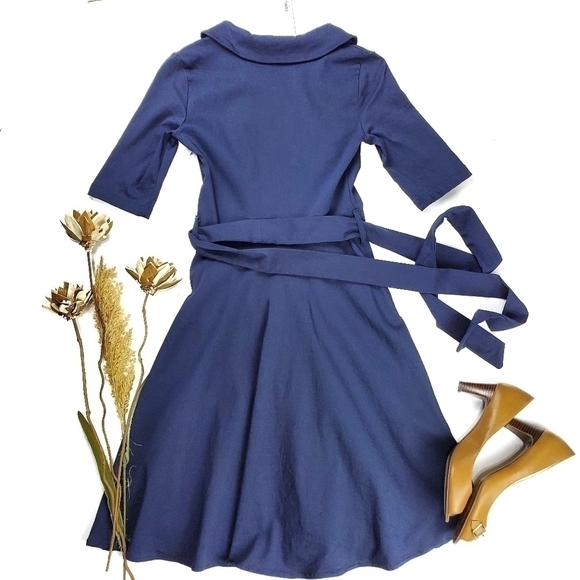 Comila Vintage 50 60's Style Navy Dress Size Small - Picture 7 of 15